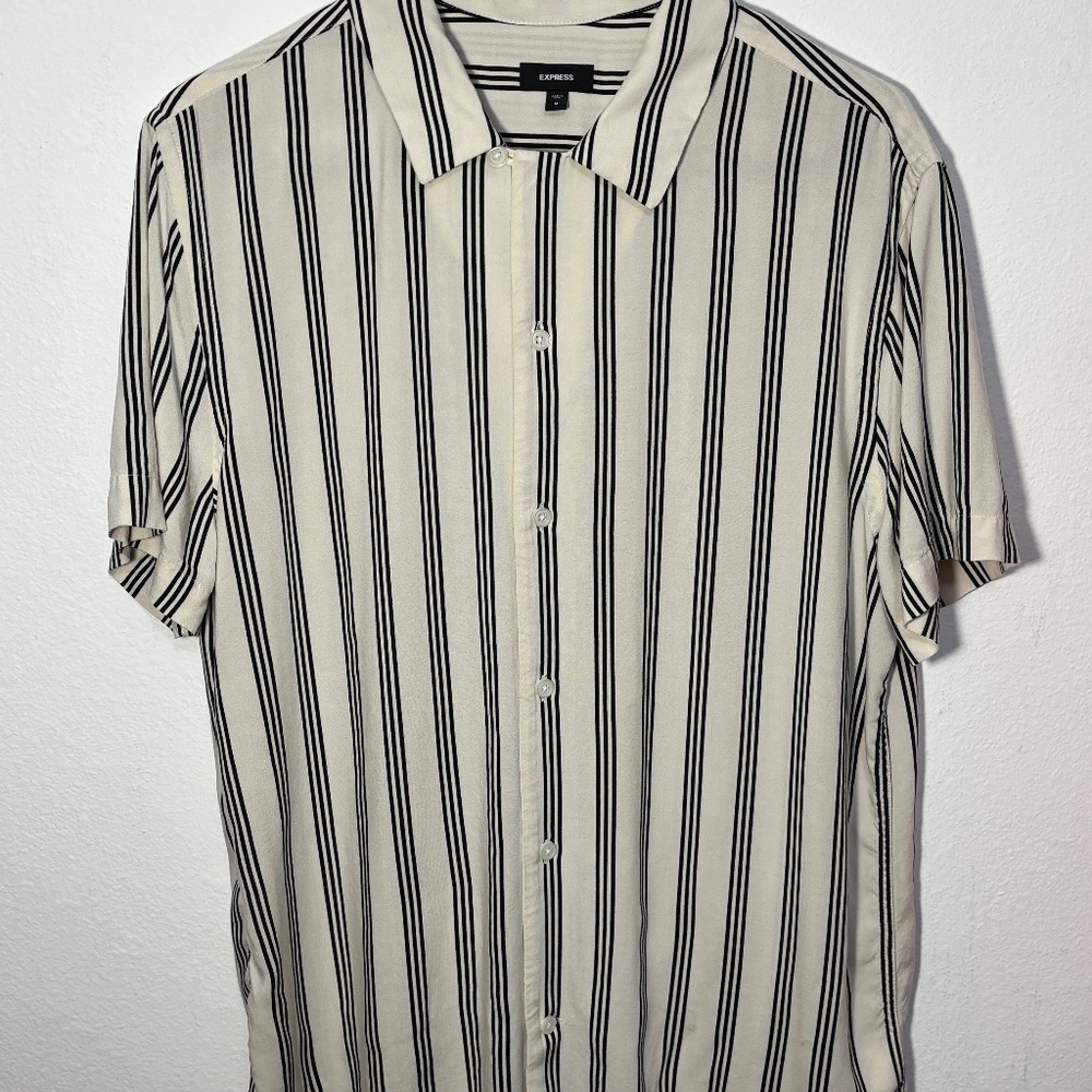 Express Striped Button Down - image 1